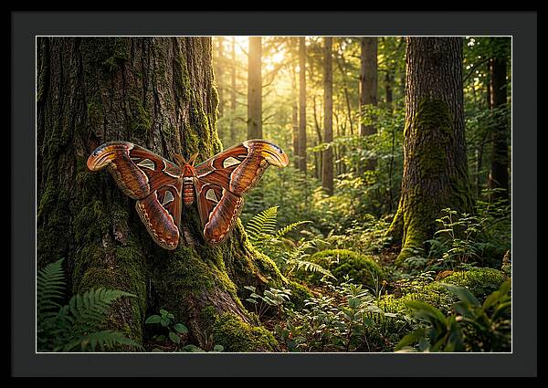 Atlas Moth Among Ancient Trees