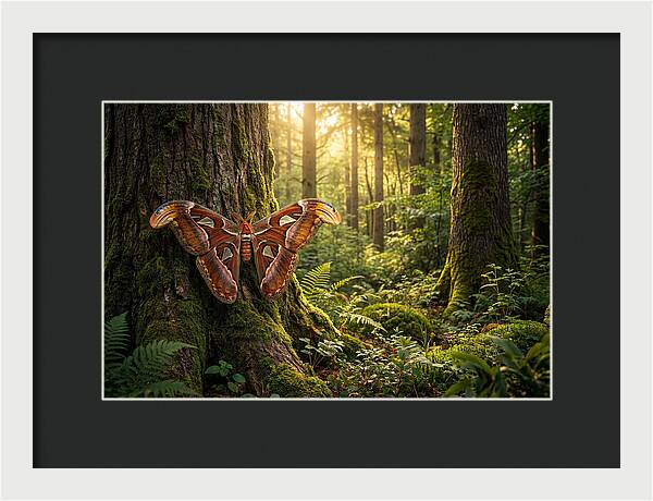 Atlas Moth Among Ancient Trees
