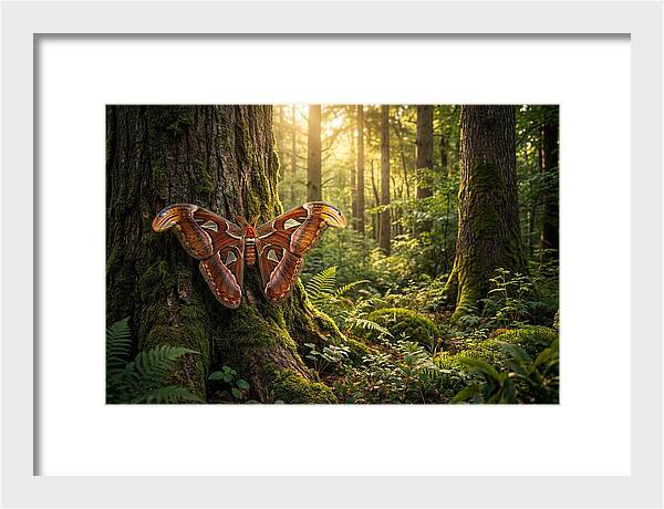 Atlas Moth Among Ancient Trees