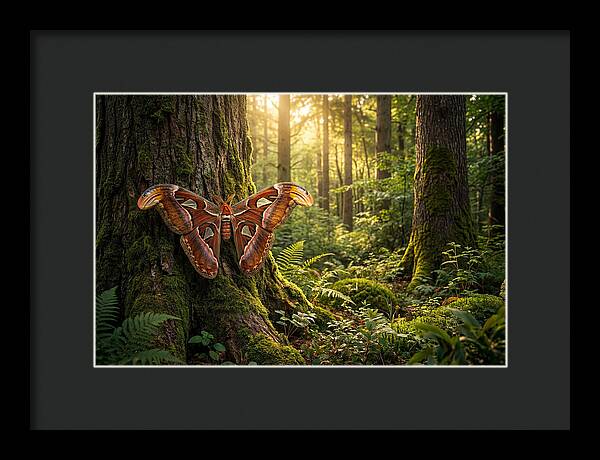 Atlas Moth Among Ancient Trees