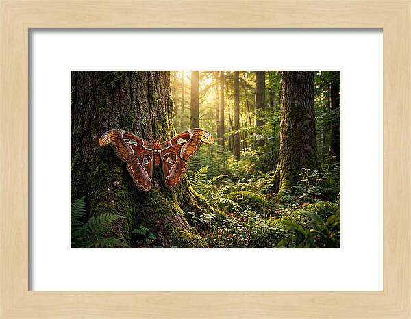 Atlas Moth Among Ancient Trees