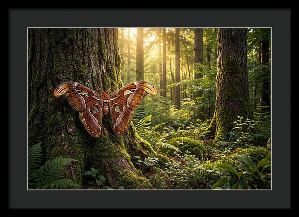Atlas Moth Among Ancient Trees