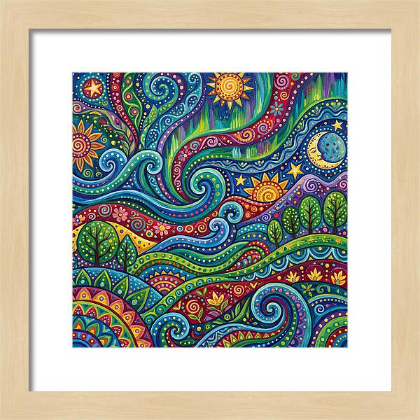 Aurora Abstract Folk