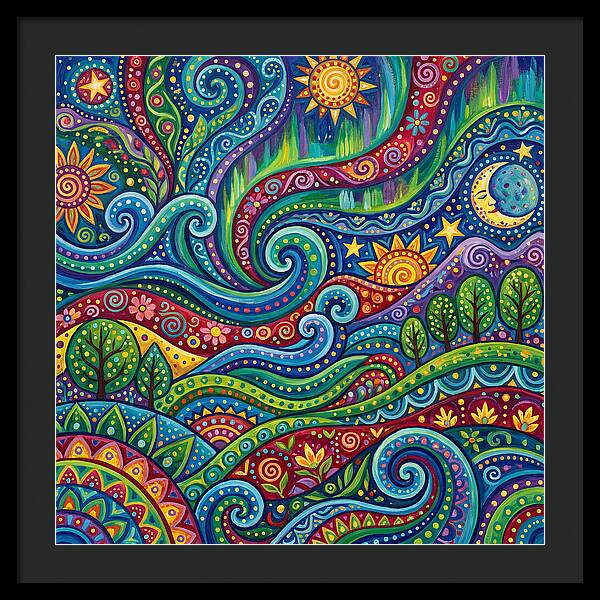 Aurora Abstract Folk