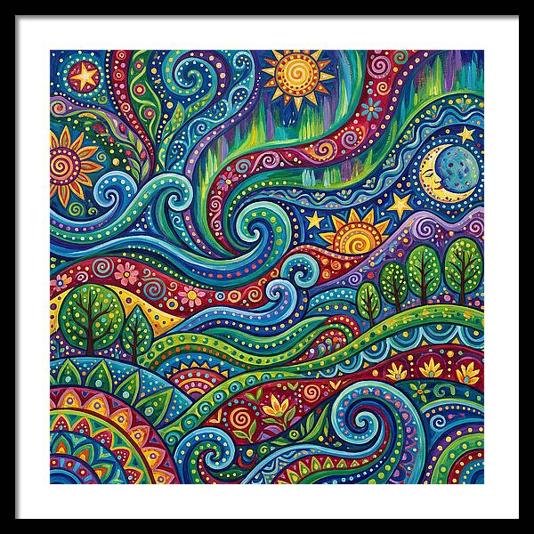 Aurora Abstract Folk