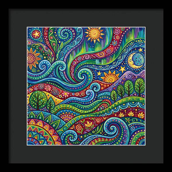 Aurora Abstract Folk