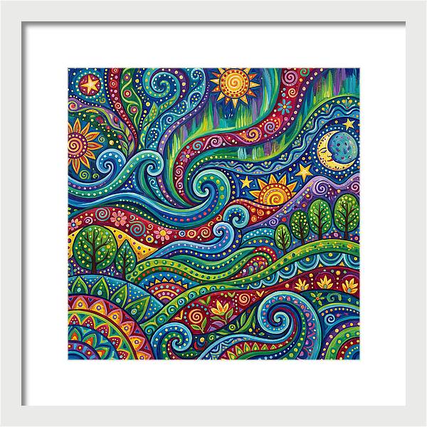 Aurora Abstract Folk