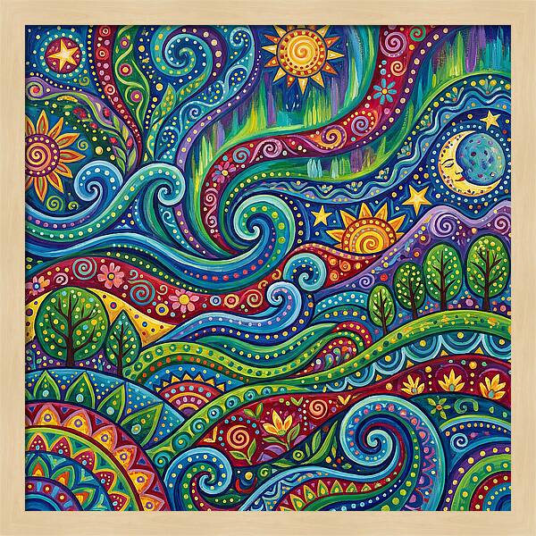 Aurora Abstract Folk
