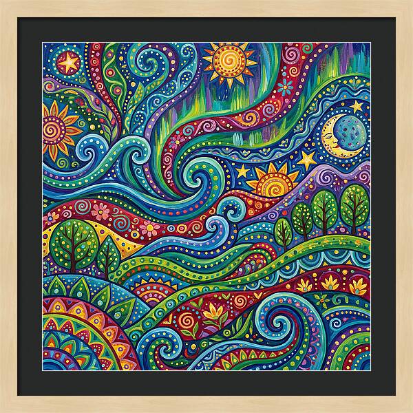 Aurora Abstract Folk