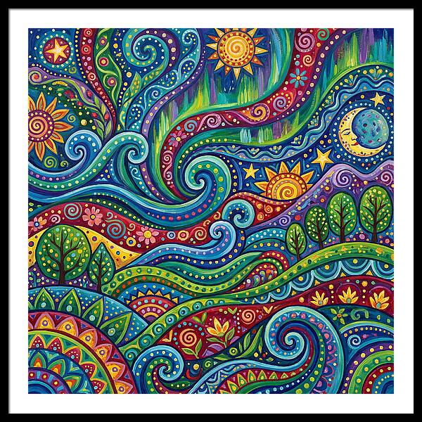 Aurora Abstract Folk
