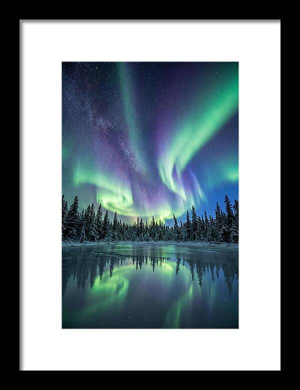 Aurora Borealis Over Alaskan Taiga
