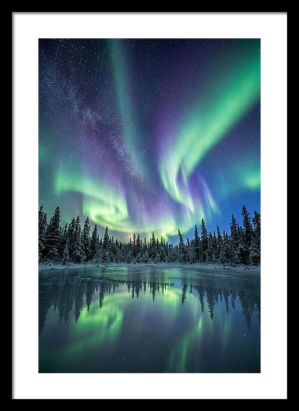 Aurora Borealis Over Alaskan Taiga