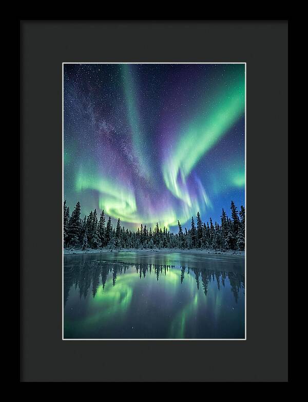 Aurora Borealis Over Alaskan Taiga