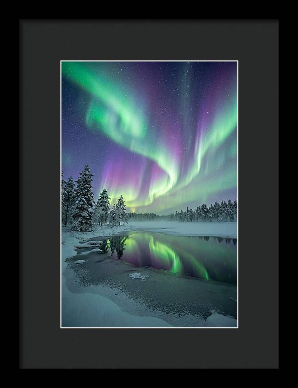 Aurora Borealis Over Finnish Lapland