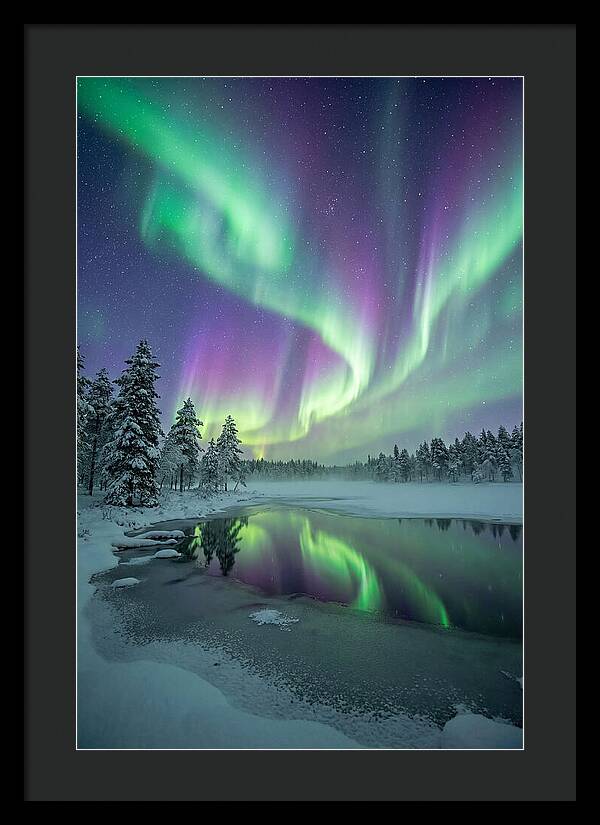 Aurora Borealis Over Finnish Lapland