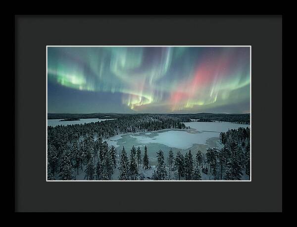 Aurora Borealis Over Finnish Lapland
