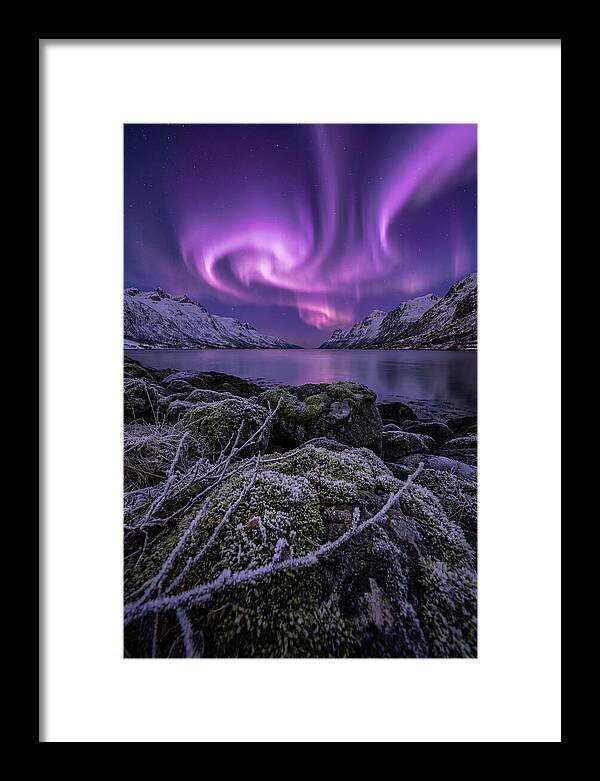 Aurora Over Norwegian Fjord