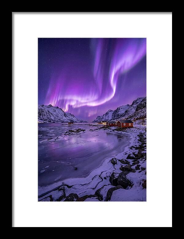 Aurora Over Norwegian Landscape