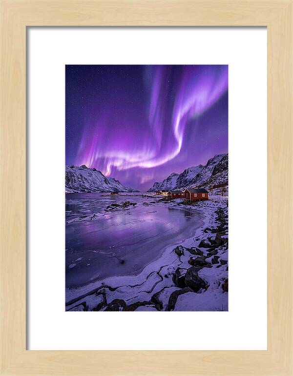 Aurora Over Norwegian Landscape