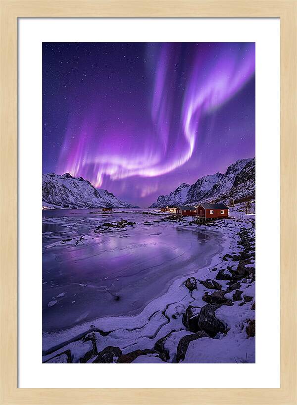 Aurora Over Norwegian Landscape