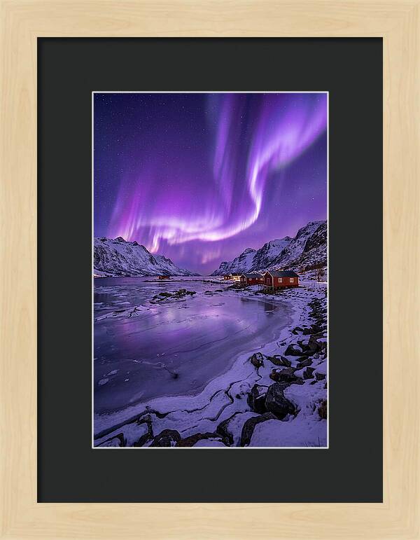 Aurora Over Norwegian Landscape