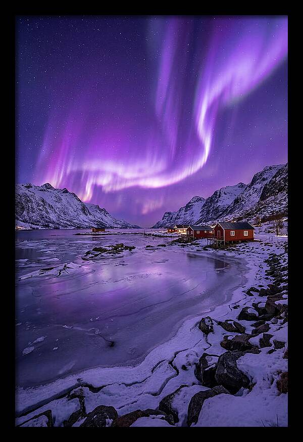 Aurora Over Norwegian Landscape