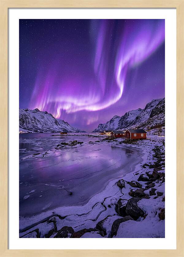 Aurora Over Norwegian Landscape
