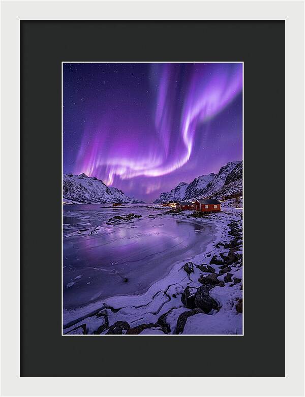 Aurora Over Norwegian Landscape