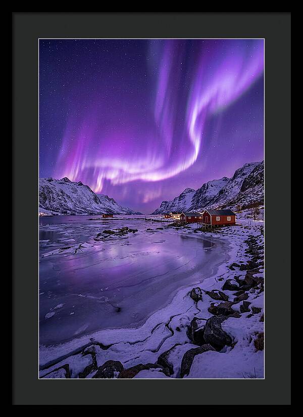 Aurora Over Norwegian Landscape