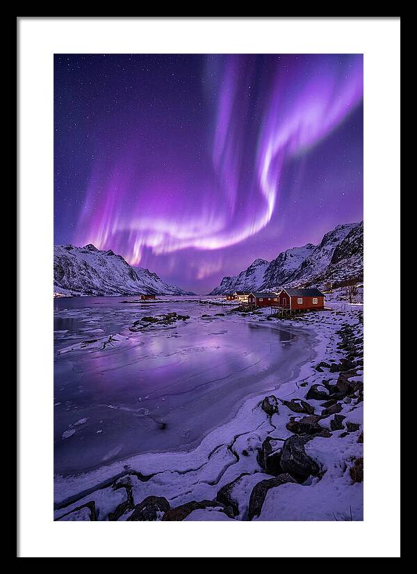 Aurora Over Norwegian Landscape
