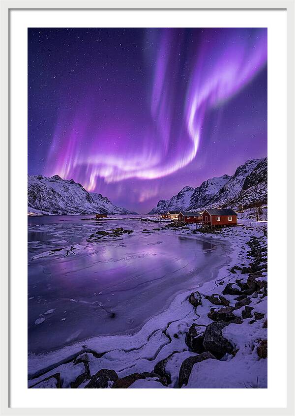 Aurora Over Norwegian Landscape