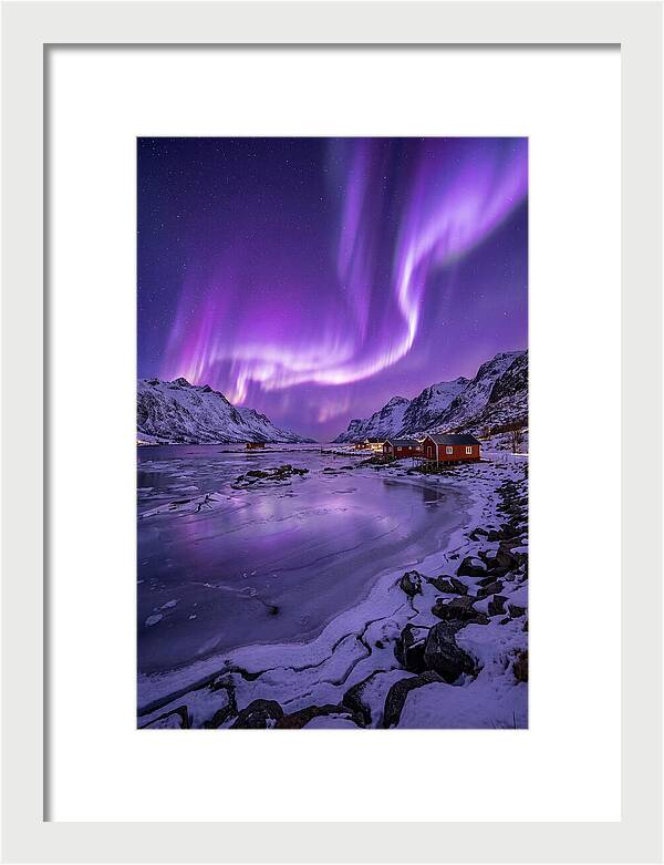 Aurora Over Norwegian Landscape