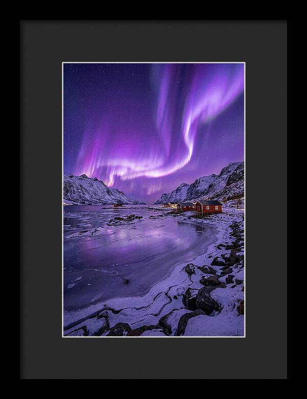 Aurora Over Norwegian Landscape
