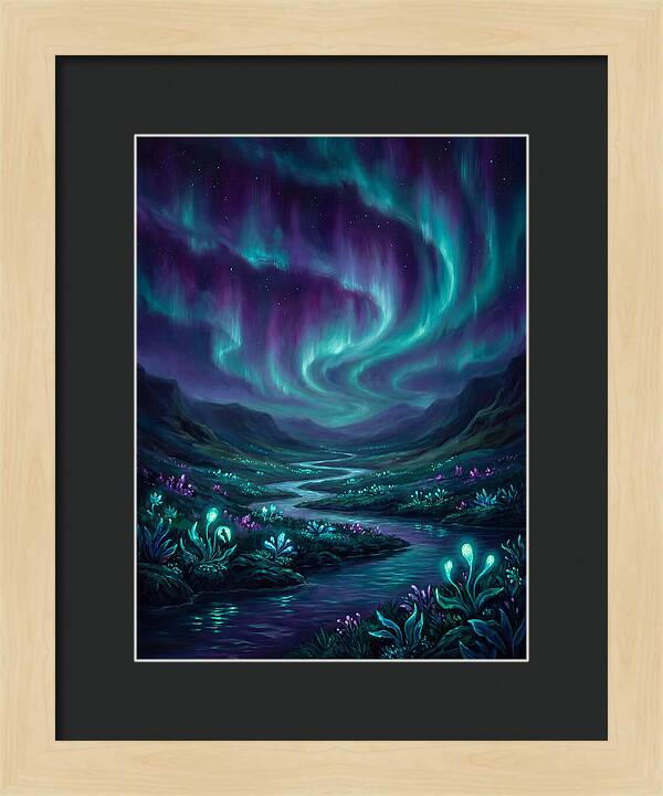 Aurora Over Serene Valley