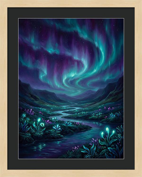 Aurora Over Serene Valley