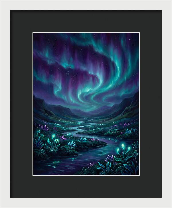Aurora Over Serene Valley