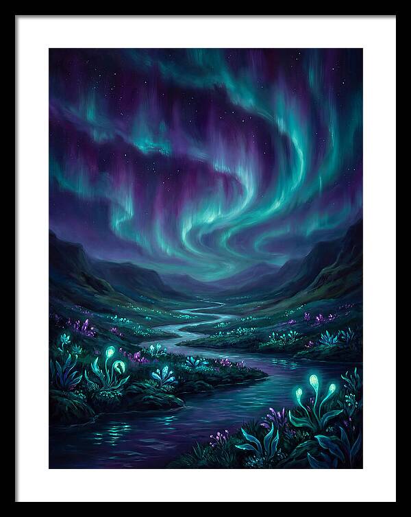 Aurora Over Serene Valley
