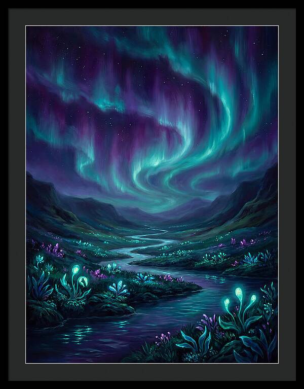Aurora Over Serene Valley