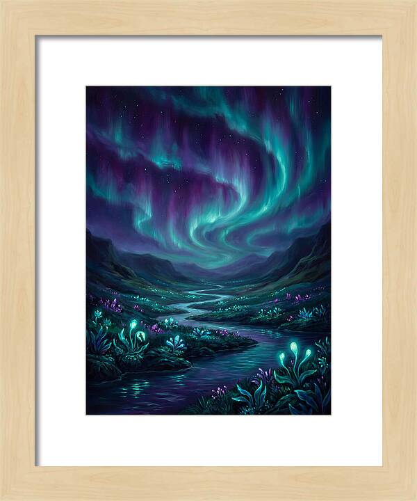 Aurora Over Serene Valley