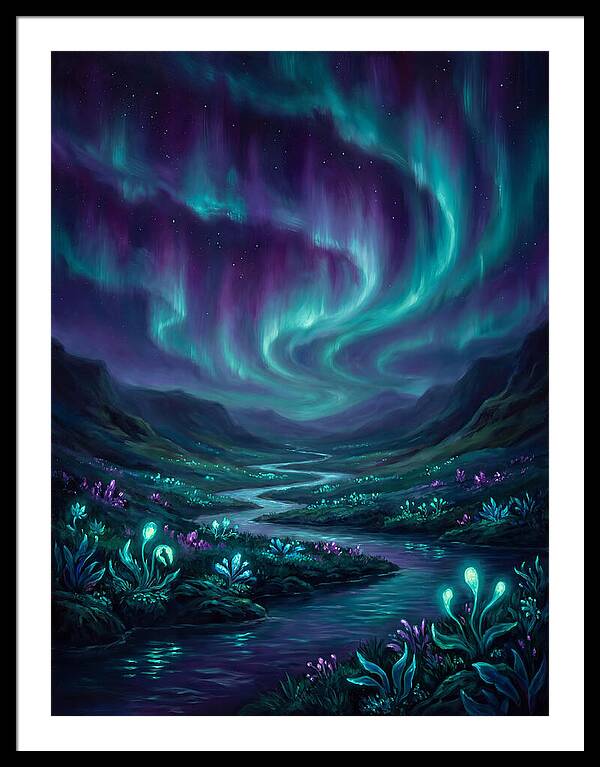 Aurora Over Serene Valley