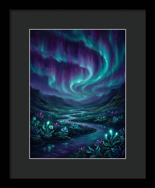 Aurora Over Serene Valley
