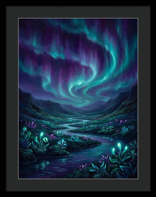 Aurora Over Serene Valley