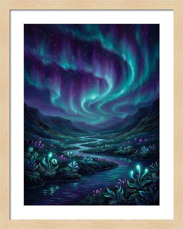 Aurora Over Serene Valley