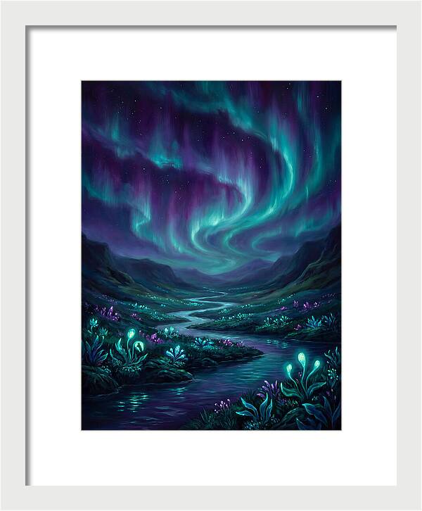 Aurora Over Serene Valley
