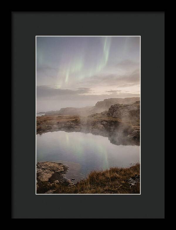 Aurora Reflected In Hot Spring
