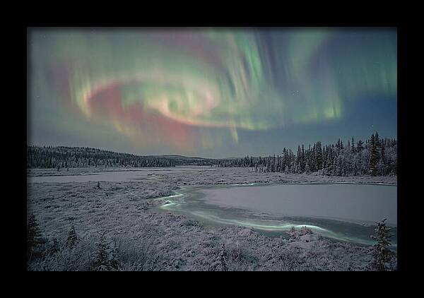 Auroras Above Tornetrask Lake