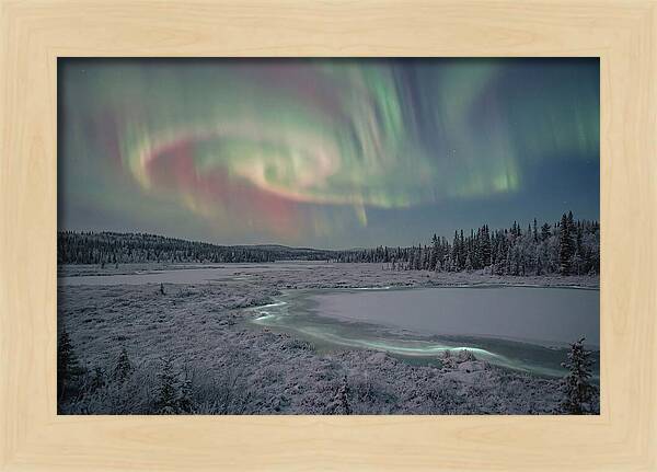 Auroras Above Tornetrask Lake