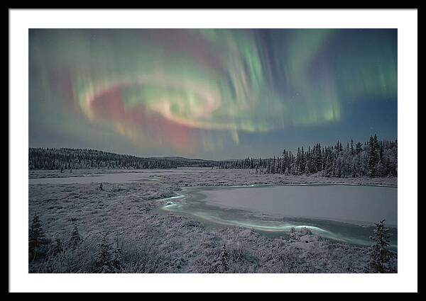 Auroras Above Tornetrask Lake