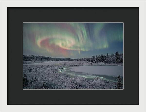 Auroras Above Tornetrask Lake