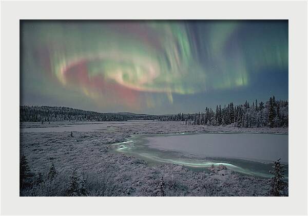 Auroras Above Tornetrask Lake